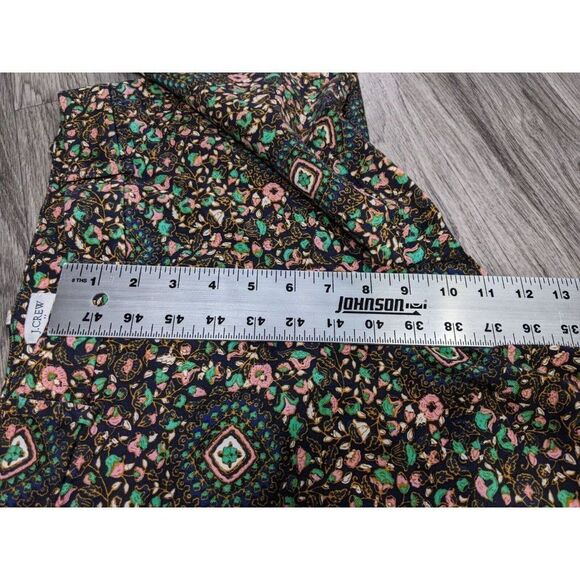 J. Crew Womens Size 6 Floral Paisley Multicolored Capri Cropped Pants - Picture 11 of 12